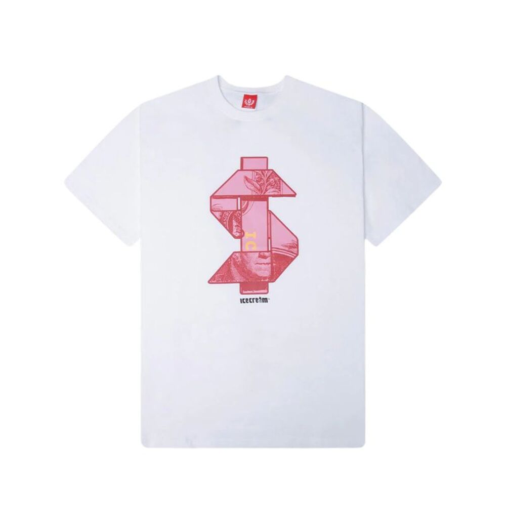 Icecream Crew Neck T-Shirt Origami Mens White 2208